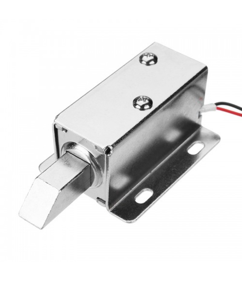 24V DC Electric Lock Assembly Solenoid Long Locking Tongue Cabinet Drawer Door Lock
