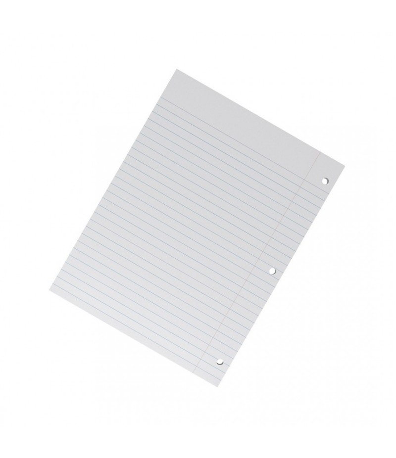 Blue wide grid filling paper, 8 inches x 10.5 inches, white, 120 sheets/pack, 36 packs/carton