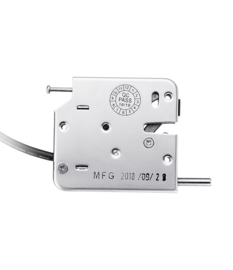 12 DC 2A Electric Magnetic Cabinet Door Lock Silver Self Pop-Up Fail Secure Feedback Signal