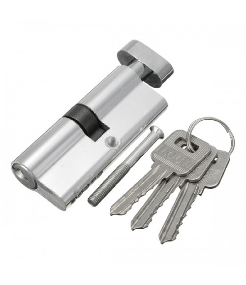 Aluminum Home Safety Lock Cylinder Door Cabinet Lock With 3 Keys 92×29mm