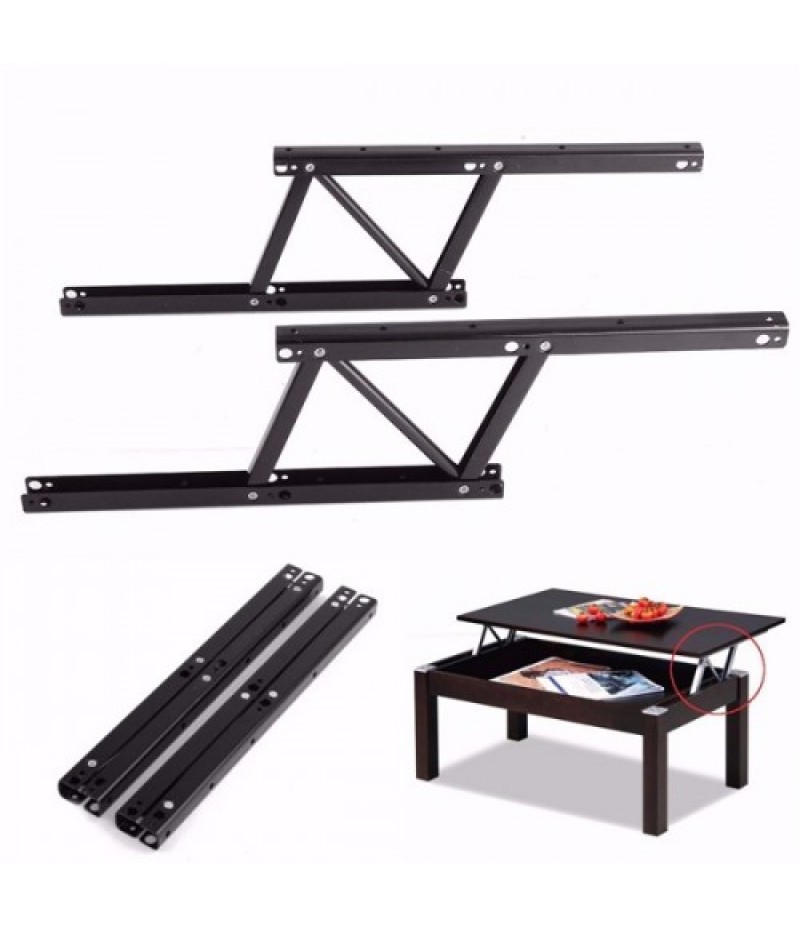 8&#215;16.5cm 1 Pair Lift Up Adjustable Folding Legs Top Table Lifting Frame Hinge