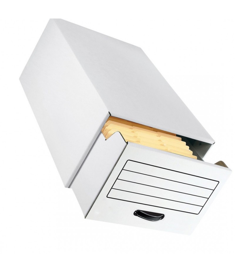 Stylish storage drawer with metal frame, white, 6 boxes per box