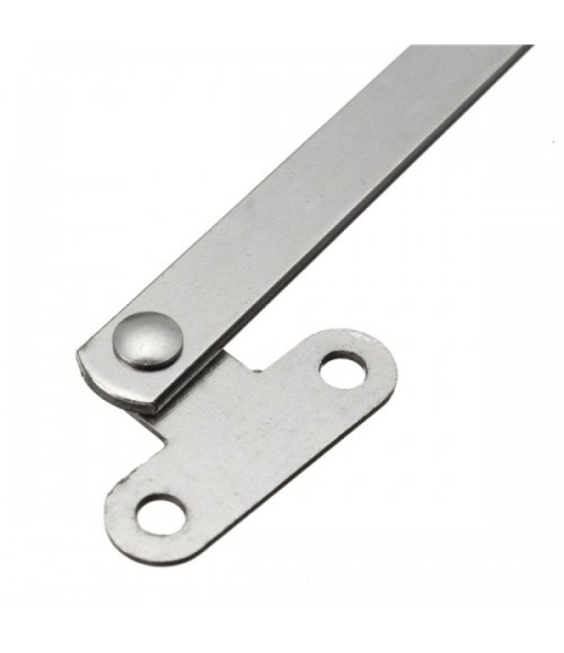 2pcs Zinc Plated Steel Folding Door Cabinet Stays Hinge Portal Bracing